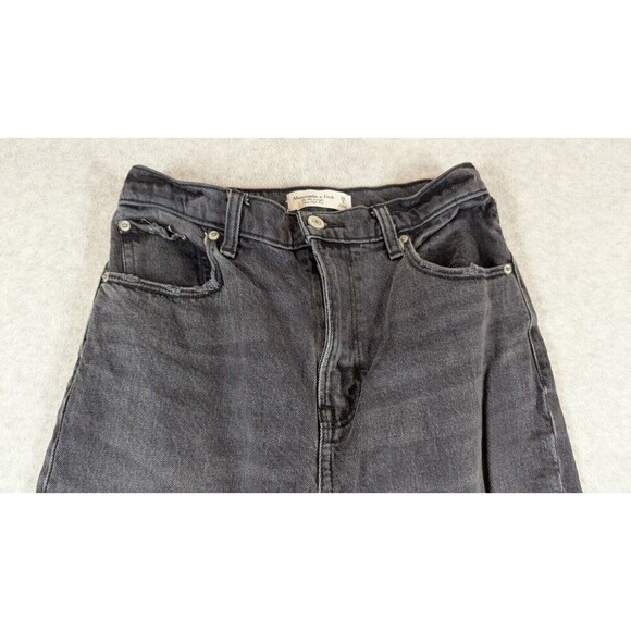 Abercrombie & Fitch Women Jeans 26x29 The 90s Straight Ultra High Rise Split Hem - Picture 2 of 13